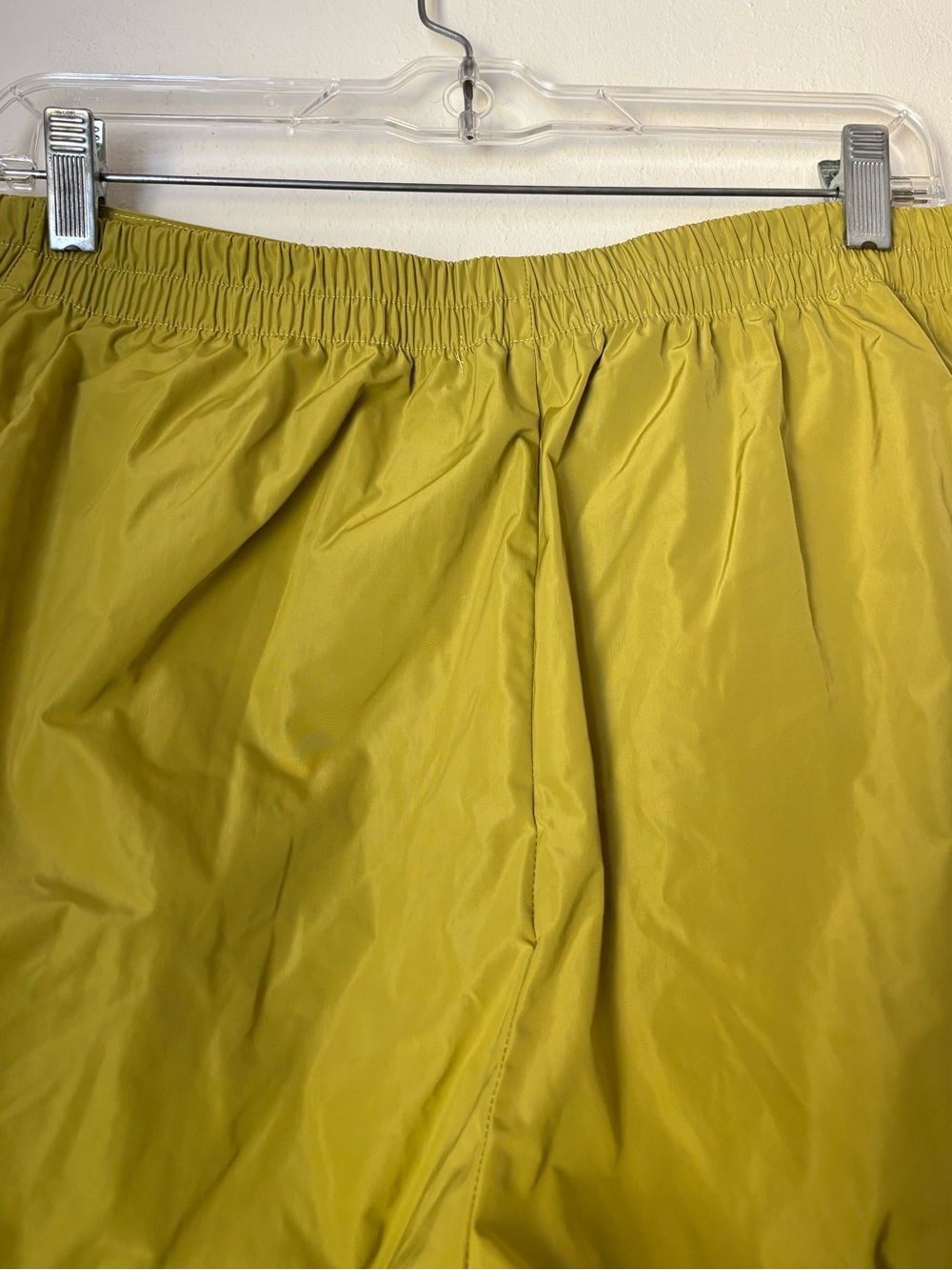 Sun Kim Parachute Pants Size Large Chartreuse Artsy Lagenlook Travel Packable - Picture 6 of 10